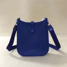 Sac Hermes Mini Evelyne TPM Bleu Électrique