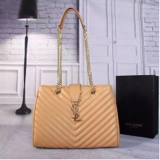 Sac Shopping Monogram YSL Saint Laurent Abricot
