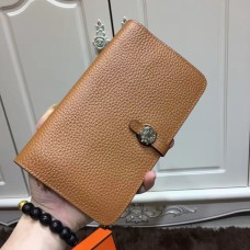 Hermes Dogon Portefeuille Togo Cuir H001 Marron