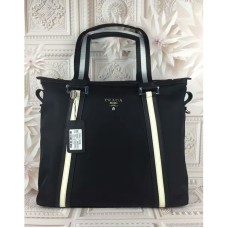 Sac fourre-tout en toile Prada pour hommes 12096 Noir