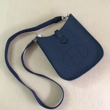 Sac Hermes Mini Evelyne TPM Bleu Foncé