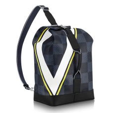 Louis Vuitton N44012 Sac Marin Sac à Dos Damier Toile Cobalt