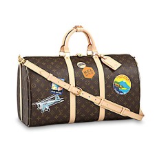 Louis Vuitton Keepall Bandouliere 45 P00153 Monogram Canvas My World Tour Sac