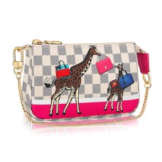 Louis Vuitton Mini Pochette Accessoires N62200 Damier Azur Toile