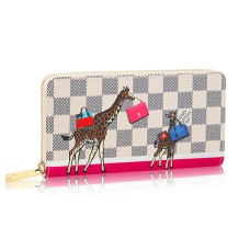 Portefeuille Louis Vuitton Zippy N60058 Toile Damier Azur