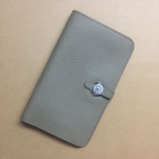 Hermes Dogon Portefeuille Togo Cuir H001 Gris