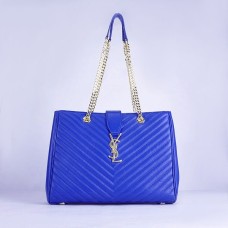 Sac Shopping Monogram YSL Saint Laurent Bleu