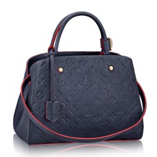 Louis Vuitton M42746 Montaigne MM Tote Bag Monogram Empreinte Cuir