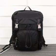 Sac à dos en toile Prada V135 Noir