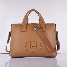 Hermes cuir de veau 8078 sac à main café clair argent