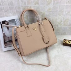 Sac Prada Galleria 1801 Cuir Saffiano 30cm Nude