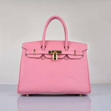 Hermes Birkin 30cm Togo Sacs à main en cuir rose cerise doré