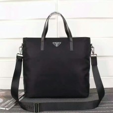 Sac fourre-tout en toile Prada pour hommes 2530 Noir