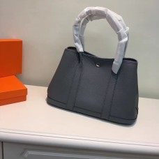 Hermes Garden Party Sac à main Small 31cm Gris foncé