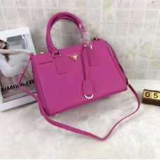 Sac Prada Galleria 1801 Cuir Saffiano 30cm Rose