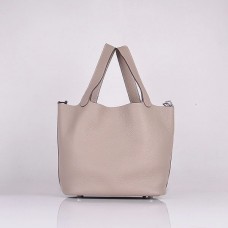 Hermes cuir de veau 8616 sac à main gris
