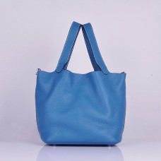 Hermes cuir de veau 8616 sac à main bleu