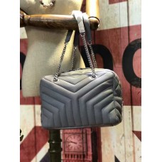 Sac à main chaîne YSL 27 cm Gris