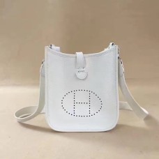 Hermes Mini Evelyne TPM Sac Blanc