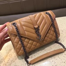 Sac à bandoulière enveloppe YSL de qualité supérieure 23cm Abricot