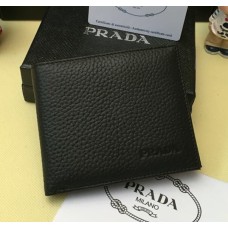 Portefeuille en cuir pour hommes Prada 0335 Noir