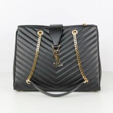 Sac Shopping YSL Saint Laurent Monogram Noir