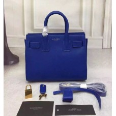 Saint Laurent Sac De Jour Petit Cabas Bleu 22cm