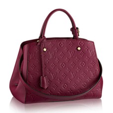 Louis Vuitton M41196 Montaigne MM Tote Bag Monogram Empreinte Cuir
