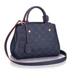 Louis Vuitton M42747 Montaigne BB Tote Bag Monogram Empreinte Cuir