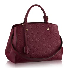 Louis Vuitton M43258 Montaigne MM Tote Bag Monogram Empreinte Cuir