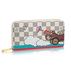 Louis Vuitton N61241 Portefeuille Zippy Evasion Damier Azur Toile