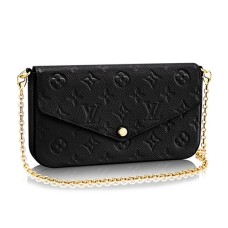 Louis Vuitton M64064 Pochette Felicie Chain Wallet Monogram Empreinte Cuir