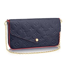 Louis Vuitton M64099 Pochette Felicie Chain Wallet Monogram Empreinte Cuir