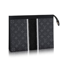 Louis Vuitton M64440 Pochette Voyage MM Monogram Eclipse Toile