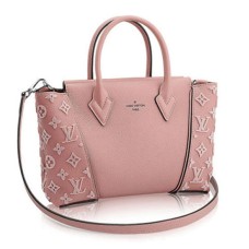 Louis Vuitton M94639 W BB Tote Bag Monogram Velours Veau Cachemire Magnolia Cuir