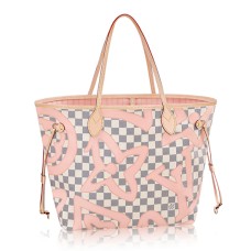 Louis Vuitton N41050 Neverfull MM Sac Bandoulière Damier Azur Toile
