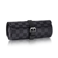 Louis Vuitton N41137 3 Boitier Montre Damier Toile Graphite