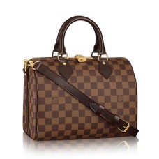 Louis Vuitton N41368 Speedy Bandouliere 25 Tote Bag Damier Ebene Toile
