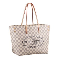 Louis Vuitton N41375 Cabas MM Sac Bandoulière Damier Azur Toile
