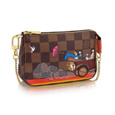Louis Vuitton N41426 Mini Pochette Accessoires Evasion Damier Ebene Toile