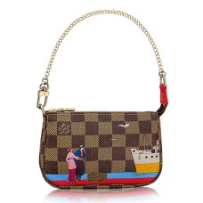 Louis Vuitton N41667 Mini Pochette Accessoires Damier Ebene Toile