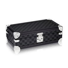 Louis Vuitton N48194 8 Montre Case Bagages Rigide Damier Graphite Toile