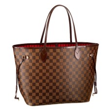 Louis Vuitton N51105 Neverfull MM Sac à bandoulière Damier Ebene Toile