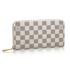 Portefeuille Louis Vuitton N60019 Zippy Toile Damier Azur