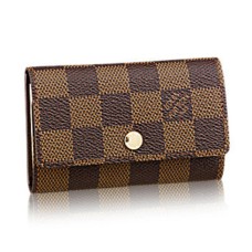 Louis Vuitton N62630 6 Porte Clés Damier Ebene Toile