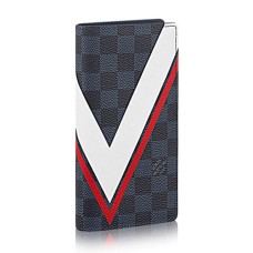 Louis Vuitton N64003 Brazza Portefeuille Damier Cobalt Toile
